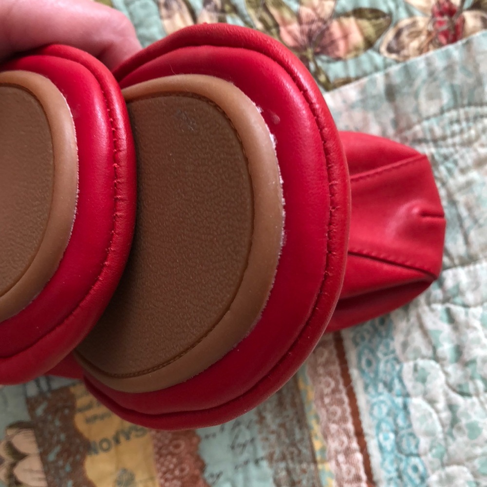 Tieks look-alike size 11/42, cardinal red leather - Picture 5 of 7